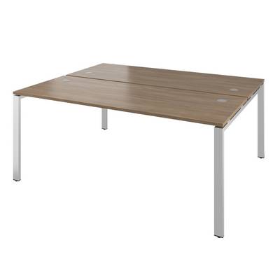 Дублин ДРП114 (Дуб кофейный) Стол сдвоенный, на металлокаркасе