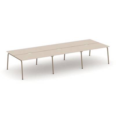 Estetica ES.D.RS-6.3-VK (Капучино/Латте) Рабочая станция на 6 мест