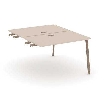 Estetica ES.D.SPR-2-LP (Капучино/Латте) Двойной стол приставка к опорным тумбам