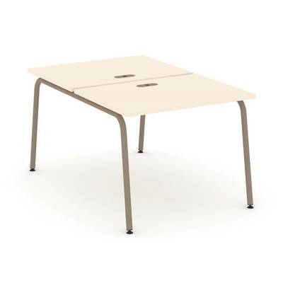 Estetica ES.D.RS-2.1-LK (Сатин/Латте) Рабочая станция на 2 места