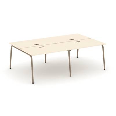 Estetica ES.D.RS-4.2-LK (Сатин/Латте) Рабочая станция на 4 места