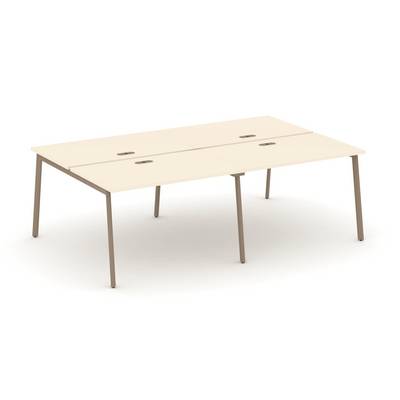 Эстетика ES.D.RS-4.2.LP (Сатин/Латте) Рабочая станция на 4 места