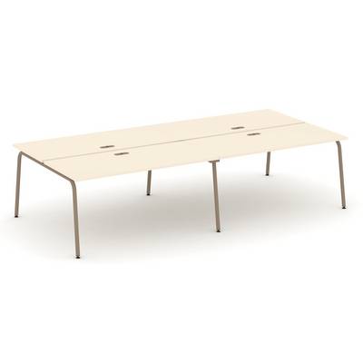 Estetica ES.D.RS-4.4-LK (Сатин/Латте) Рабочая станция на 4 места