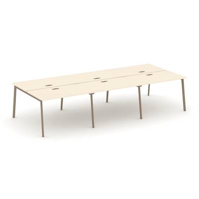 Estetica ES.D.RS-6.2-LP (Сатин/Латте) Рабочая станция на 6 мест