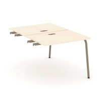 Estetica ES.D.SPR-1-LK (Сатин/Латте) Двойной стол приставка к опорным тумбам