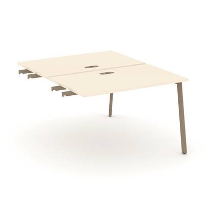 Estetica ES.D.SPR-2-LP (Сатин/Латте) Двойной стол приставка к опорным тумбам