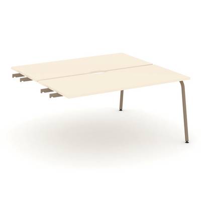 Estetica ES.D.SPR-4-VK (Сатин/Латте) Двойной стол приставка к опорным тумбам