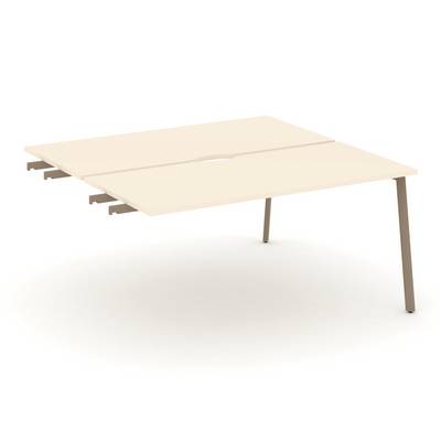 Estetica ES.D.SPR-4-VP (Сатин/Латте) Двойной стол приставка к опорным тумбам