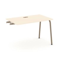 Estetica ES.SPR-2-LK (Сатин/Латте) Стол приставка к опорным тумбам