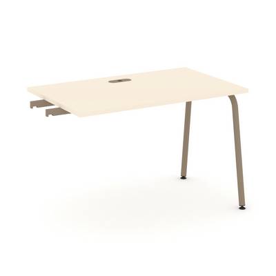 Estetica ES.SPR-2-LK (Сатин/Латте) Стол приставка к опорным тумбам