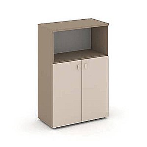 Эстетика ES.ST-2.1 (Капучино/Латте) Шкаф средний широкий, 2 низких фасада ЛДСП