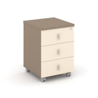 Эстетика ES-ТМ-3 (Сатин/Латте) Тумба мобильная