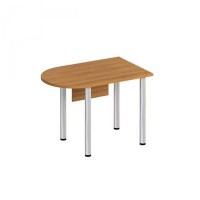 Формула ФР 2114 (Ольха европейская) Стол письменный полукруглый на хромированных опорах