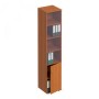 Формула ФР 381 (Ольха европейская) Шкаф для документов узкий со стеклом
