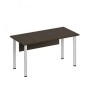 Формула ФР 1112 (Венге темный) Стол письменный на хромированных опорах