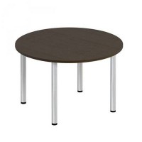 Формула ФР 189 (Венге темный) Стол для переговоров круглый на хромированных опорах