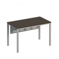 Формула ФР 191 (Венге темный) Стол письменный на металлокаркасе МП6