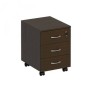 Формула ФР 212 (Венге темный) Тумба выкатная 3-ящичная с центральным замком