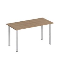 Формула ФР 1102 (Вяз светлый) Стол письменный на хромированных опорах