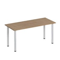 Формула ФР 1103 (Вяз светлый) Стол письменный на хромированных опорах
