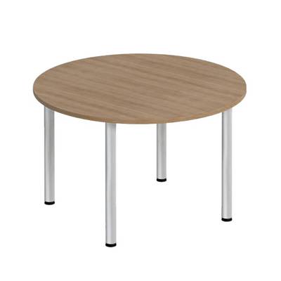 Формула ФР 189 (Вяз светлый) Стол для переговоров круглый на хромированных опорах