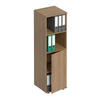 Формула ФР 367 (Вяз светлый) Шкаф для документов узкий полузакрытый