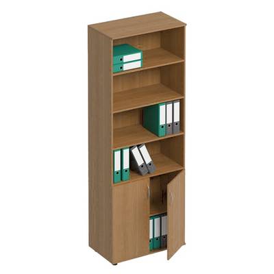 Формула ФР 371 (Вяз светлый) Шкаф для документов полузакрытый