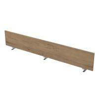 Gloss 9БР.002.3 (Teakwood/алюминий матовый) Барьер из ЛДСП, фронтальный