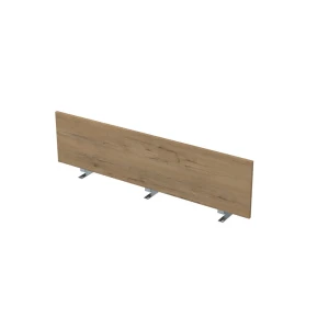 Gloss 9БР.007.3 (Teakwood/алюминий матовый) Барьер из ЛДСП, фронтальный