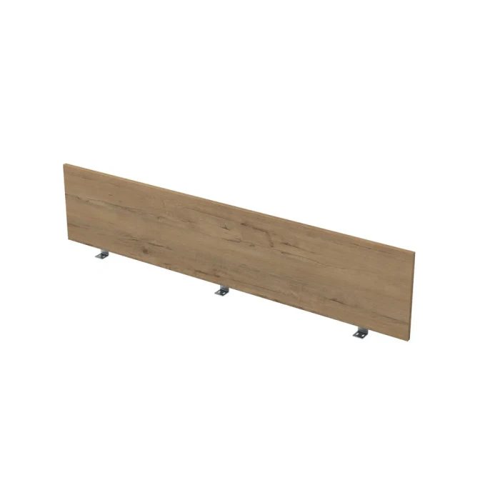 Разделительный экран 9БР.008.1 в отделке Teakwood/Алюминий матовый, 1400х16х300 мм