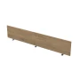 Экран подстольный 9БР.009.1 в отделке Teakwood/Алюминий матовый, 1600х16х300 мм