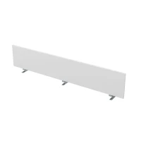 Gloss 9БР.009.3 (Белый премиум/алюминий матовый) Барьер из ЛДСП, фронтальный