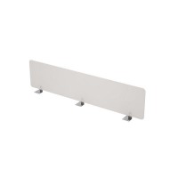 Gloss 9БР.020.3 (Молочный/алюминий матовый) Барьер оргстекло, фронтальный