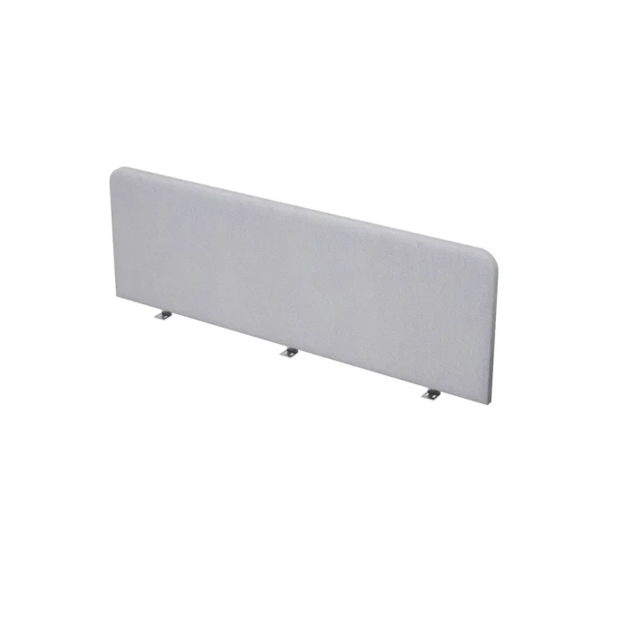 Офисный экран 9БР.107.1 в отделке Grey/Алюминий матовый, 1200х27х400 мм