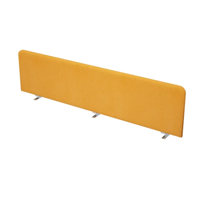 Экран для стола 9БР.109.3 в отделке Orange/Алюминий матовый, 1600х27х400 мм