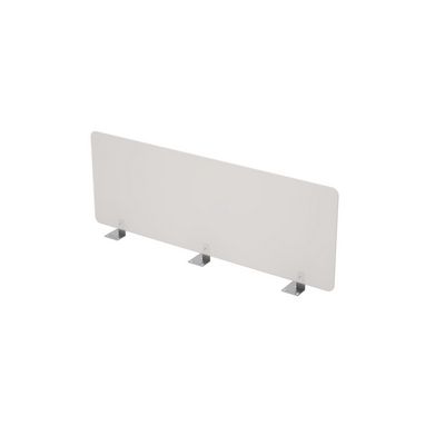 Gloss 9БР.110.3 (Молочный/алюминий матовый) Барьер оргстекло, фронтальный