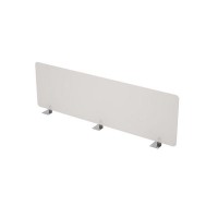 Gloss 9БР.120.3 (Молочный/алюминий матовый) Барьер оргстекло, фронтальный