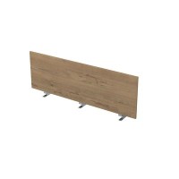 Gloss 9БР.407.3 (Teakwood/алюминий матовый) Барьер из ЛДСП, фронтальный