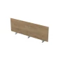 Экран для стола 9БР.407.3 в отделке Teakwood/Алюминий матовый, 1200х16х400 мм