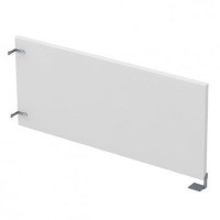 Gloss 9БРЛ.001.9 (Белый премиум/алюминий матовый) Барьер из ЛДСП боковой, левый