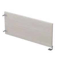 Gloss 9БРЛ.001.9 (Ivory/алюминий матовый) Барьер из ЛДСП боковой, левый
