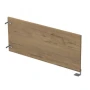 Разделительный экран 9БРЛ.001.9 в отделке Teakwood/Алюминий матовый, 683х16х300 мм