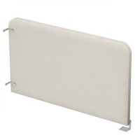 Gloss 9БРЛ.101.9 (Latte/алюминий матовый) Барьер из ткани боковой, левый