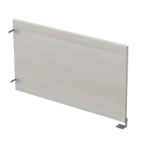 Gloss 9БРЛ.401.9 (Ivory/алюминий матовый) Барьер из ЛДСП боковой, левый