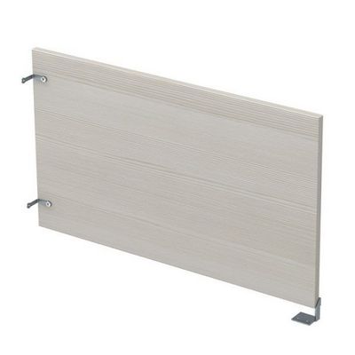 Gloss 9БРЛ.401.9 (Ivory/алюминий матовый) Барьер из ЛДСП боковой, левый