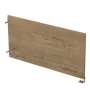 Экран для стола 9БРЛ.411.9 в отделке Teakwood/Алюминий матовый, 783х16х400 мм