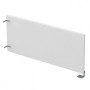 Gloss 9БРП.001.9 (Белый премиум/алюминий матовый) Барьер из ЛДСП боковой, правый