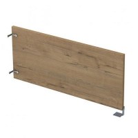 Gloss 9БРП.001.9 (Teakwood/алюминий матовый) Барьер из ЛДСП боковой, правый