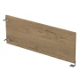 Офисный экран 9БРП.011.9 в отделке Teakwood/Алюминий матовый, 783х16х300 мм