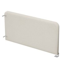 Gloss 9БРП.111.9 (Latte/алюминий матовый) Барьер из ткани боковой, правый